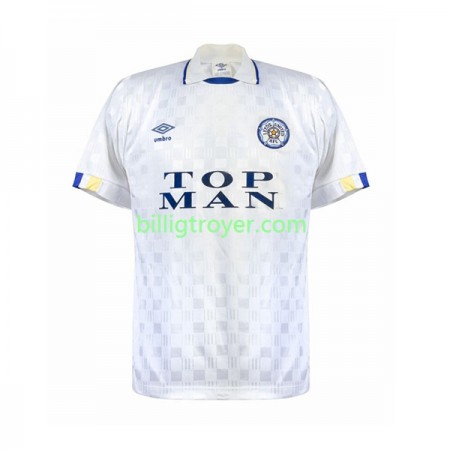 Billige Fotballdrakter Leeds United 1989-1990 Retro Hjemmedraktsett Kortermet